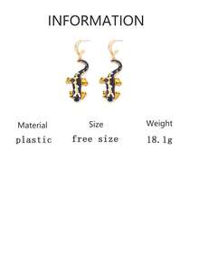 1 Pair Fashionable Exquisite Creative Pink Leopard Climbing Tiger Ear Drop Earrings, Elegant Sweet Cool Women's Style For Party, Daily Wear And Outings - Sweet & Edgy Animal Earring - View 12