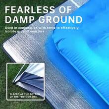 Moisture-Proof Mat, Outdoor Tent, Waterproof & Cool-Resistant, Multi-Person Use, Thickened, Portable, Foldable, Park Mat, Picnic Mat - Silver - View 6