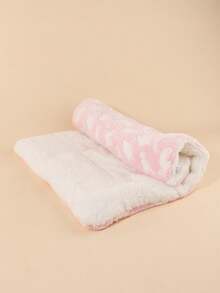 Polyester Fiber Cute Breathable Washable Thickened Pet Bed Mat, Suitable For Small And Medium Cats And Dogs For Year-Round Use (Suitable For Teddy/Teddy Bear And Other Active Dogs, Not Suitable For Large Dogs) - Pink - View 7