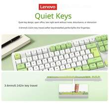 1件裝 Lenovo Yue 系列 X5K Pro 2.4G 無線鍵盤，輕薄便攜設計，靜音按鍵，適用商務辦公日常使用的無線小鍵盤 - 查看 5