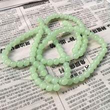 100顆 8mm 仿玉彩色玻璃圓珠,DIY手鍊串珠散珠 - 彩色 - 查看 6