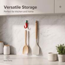 6pcs Creative Chili Pepper Kitchen Hooks, Self-Adhesive No-Drill Design, Strong Load-Bearing, Chili Shape, Suitable For Multiple Scenes, Can Hang Plastic Bags, Towels, Cleaning Cloths, Keychains And Other Daily Items - View 4
