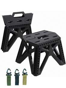 Foldable Foot Stool Can Hold 440 Lbs - 9 Inch Sturdy Foldable Foot Stool With Non-Slip Base, Space-Saving For Kitchen, Bathroom, Camping - Multicolor - View 9