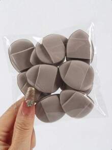 Finger Puff Cushion 10-30-50-100 Pcs, With Air Cushion Puff, Latex-Free, Suitable For Liquid Foundation, Loose Powder, Concealer, Etc. - Multicolor - View 2