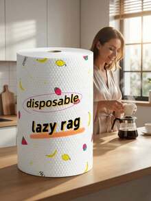 2 Rolls Total 200 Sheets Kitchen Cleaning Cloths, Kitchen Paper Towels, Microfiber Kitchen Towel Rolls, Multi-Functional Soft Thick Absorbent Cleaning Cloths, Magic Glass Cleaning Cloths, No Lint No Water Stains - 200 sheets of kitchen paper - View 5