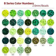Green B Series Green Series 1000pcs Beads Refill Pack Fusion Beads DIY 3D Puzzle - Multicolor - View 1