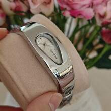 Y2K Asymmetrical Water Drop Watch For Women, Unique Vintage Bracelet Style, Blue And Multiple Colors Available, High-End Elegant, Luxury Style Gift - one-size - View 12