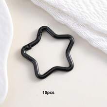 10pcs Hot-Selling Painted Gourd Alloy Carabiner Spring Quick Buckle DIY Keychain Backpack Clip Business Gift Jewelry Accessory - Alloy Star Carabiner - View 8
