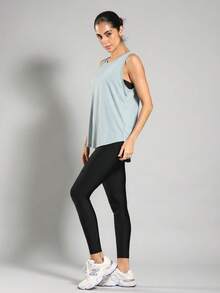 Women Sports Tees & Tanks - 薄荷綠 - 查看 4