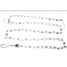 2 Corrente Para Cachorro Zincada 1,5m 3,5mm N0 Ws Grande - Prata - Visão 4