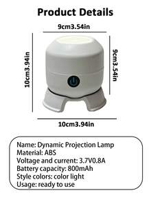 LED Dynamic Projection Light, Creative Ocean, Snowflake, Snowman Projection Night Light, Suitable For Room, Living Room, Party, Holiday, Birthday Decoration Gift Atmosphere Projection Light - Projector Lamp - View 8