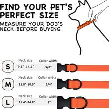 Collar de perro de PVC impermeable, hebilla de liberación rápida, collar de goma fácil de limpiar para perros pequeños/medianos/grandes - Color aleatorio - Ver 6