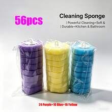 56/72/120 piezas Recambio de cepillo de baño, bolsa de embalaje transparente de tres colores, recambio de cepillo de baño, almohadilla desechable de cabezal de cepillo de baño, apto para bañera y lavabo - Cabezal de repuesto para cepillo de inodoro - Ver 10