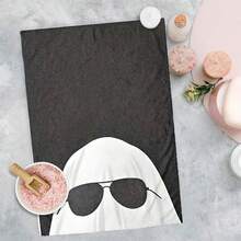 2/4/48pcs Halloween Series Fashion Glasses Ghost Pattern Printed Kitchen Towels - Super Soft, Highly Absorbent Polyester Tablecloths And Hand Towels, Perfect For Holiday Decor, Kitchen Decor, Party Decor. - Multicolor - View 9