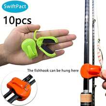 1/2/10pcs Quick-Attach Fishing Rod Clip - Tool-Free 1-Hand Holder For 2 Pieces Freshwater Rods, Secure Grip Tackle Organizer - Multicolor - View 13