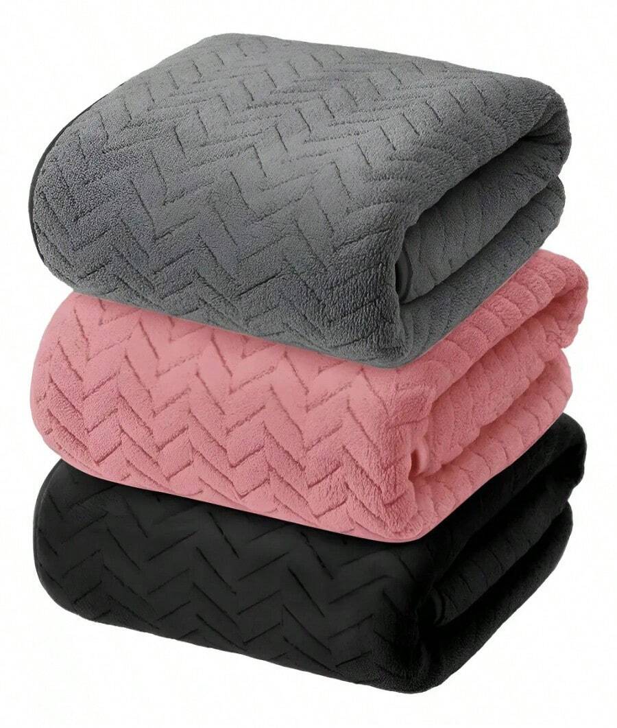 Towel & Bath Towel Sets - Black - View 1