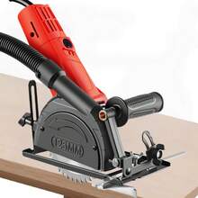 Adjustable 0-45 ° Angle Grinder To Cutting Machine Bracket, 40mm Manual Angle Grinder Modified Protective Cover Accessories, Electric Saw Slot Base Kit, Circular Saw Bracket, Woodworking Table Saw, Suitable For 100-125mm Cutting Machines - Angle Grinder Cutting Base + Guide Ruler - View 3