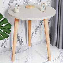 Portable Reception Table, Small Round Coffee Table, Space-Saving Sturdy Side Table, Perfect For Office, Living Room, Bedroom, Decor And Dining Room Use. (Please Check Dimensions Before Ordering) - Multicolor - View 6