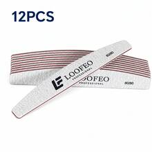 12pcs Professional Nail File Double Sided Dual Grit 80/100/150/180/240 - Multicolor - View 11