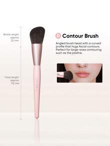 JUDYDOLL 化妝刷組 柔軟刷毛 蓬鬆便攜化妝工具 - b Contour Brush - 查看 2