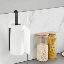 No-Drill Kitchen Paper Towel Holder, Wall-Mounted Plastic Wrap Storage Rack, Bathroom Towel Bar, Self-Adhesive Toilet Paper Holder, Bathroom Cloth Hook - View 3