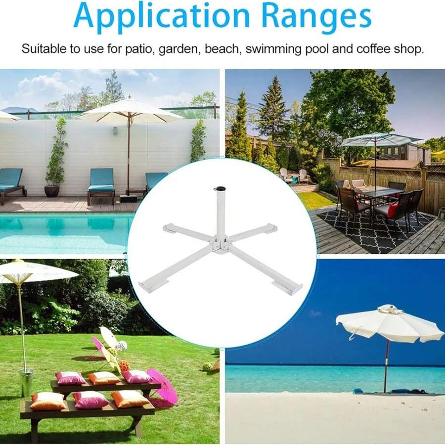 Outdoor Parasol, Stand And Base