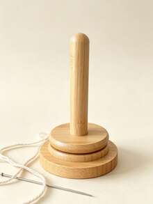 Wooden Yarn Holder, Detachable Yarn Winder, Rotating Yarn Spool Rack, Desktop Yarn Storage Organizer Stand, Wooden Yarn Rack, Desktop Yarn Storage Rack, Tabletop Knitting Tools, Multi-Functional Rotating Wooden Yarn Spool, Crochet Yarn Spool Rack, Bamboo Wooden Knitting Yarn Spool Rack, DIY Yarn Spool Knitting Tools, Ergonomic Design, Desktop Tangle-Free Yarn Storage Tool, Knitting Accessories And Supplies, Suitable For Hand Knitting And Winding, Home DIY Knitting Tools, Yarn Storage - Multicolor - View 12