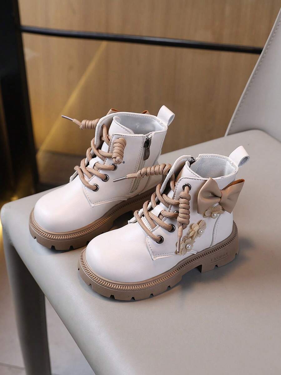 Infant Fashion New Boots With Comfortable Lining - Beige - View 1