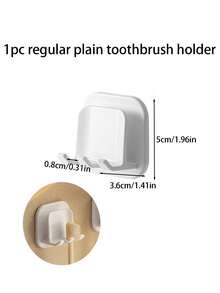 1pc Creative Funny Toothbrush Holder, Large White Tooth-Shaped Toothbrush Cup, Can Store Toothbrush, Toothpaste, Bathroom Supplies, Desktop Storage Decoration, Bathroom Decor, Halloween Decoration Small Gift, Room Decor - Multicolor - View 10