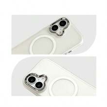 Funda protectora de teléfono con lente electrochapada magnética compatible con iPhone 11 12 13 Pro Max 14 14 Pro Max 15 15 Pro Max 16 16 Pro Max 17 17 Pro 17 Pro Max X XR XS Max - Blanco - Ver 4