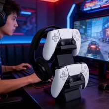 3D Printed Game Controller & Headset Integrated Stand, Universal Vertical Stand, Compatible With PS4/ Controllers & Headsets, Back To School Season - View 7