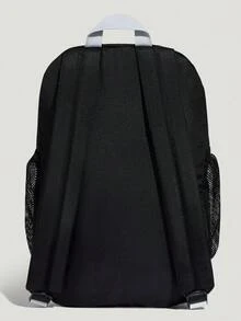 Adidas Ransel Olahraga Ringan Anak-Anak BASIC Ransel Kasual Untuk Remaja KZ5045 - Hitam dan Putih - View 3