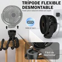 Baby Stroller Cooling Fans - Black - View 7