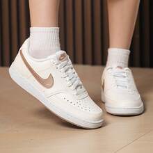 Nike New COURT Minimalist Versatile Durable Women's Low-Top Casual Sneakers - Sail White - View 2
