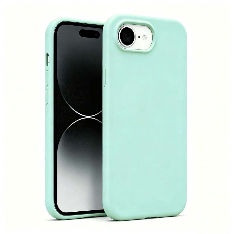 Shockproof Liquid Silicone Phone Case With Soft Scratch-Resistant Microfiber Lining, Compatible With IPhone 17E 17 Pro Max 16 15 14 13 12 Mini 11, Soft Shell For IPhone 8 Plus 7 6s - Emerald Green - View 1