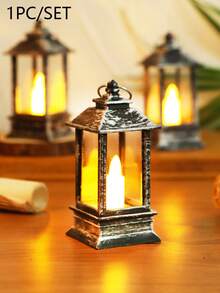 1PC Mini Retro Decoration Lantern Light For Home Decoration, With Battery, Indoor Room Desktop Decoration Night Light, Mini Wind Light, Suitable For Holiday, Party, Wedding Decoration, Bedroom Decoration LED Candle Light,Chrismas Decor Light - House-shaped Lantern - View 14