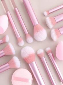 12pcs Makeup Sponges Are The Ideal Gift For Beginners And Girlfriends - Baby Pink - View 9
