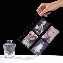 Álbum de Cartões Furo de Cogumelo para Photocards de Idols Fotos 3 Polegadas 4 Grid Portátil Resistente - A - Visão 8