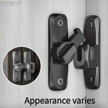 Heavy Duty Anti-Theft Door Lock/Latch (2pcs) – Sturdy Latch For Stable And Commercial/Residential Security; Features Adjustable Sliding Stop (90°/180°), Tamper-Proof Design, Manual Operation, And Includes Screws. - Sliding Door Latch - View 8