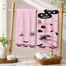 2/4/6pcs Halloween Themed Pattern Printed Kitchen Towels, Halloween, Can Be Used As Halloween Gifts, Halloween Decoration, Ultra-Fine Microfiber Soft High Absorbent Tea Towels, Dish Cloths, Cleaning Towels, Hand Towels, Suitable For Cooking, Baking, Wiping Cleaning And Kitchen Decoration, Kitchen Accessories, Daily Essential Supplies - Multicolor - View 6