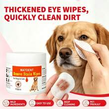 Disposable Dog Cat Eye Stain Wipes 110 Sheets, Deep Clean Eye Crust & Dirt, Pet-Friendly Thickened Eye Cleaning Wipes For All Small Animals - Multicolor - View 1