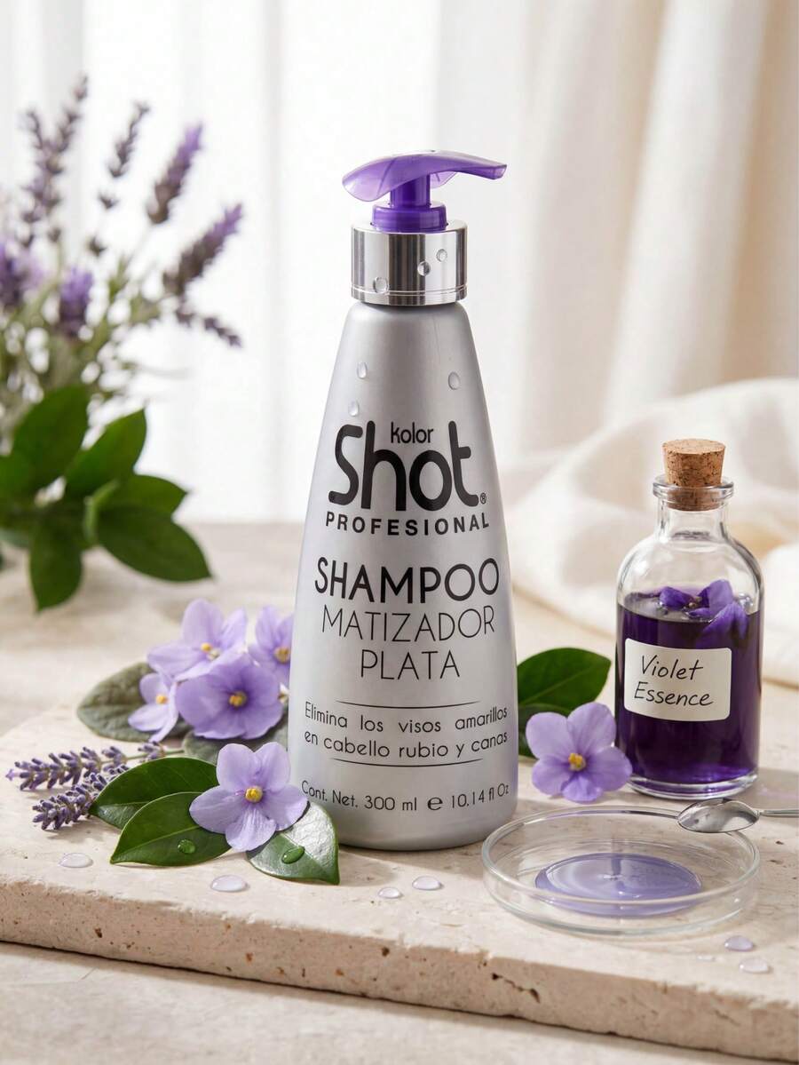 Shampoo For Straight, Curly, And Platinum Hair - Platinum Toning Shampoo - View 1