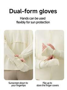 Beneunder Women's Full-Coverage Sun-Protective Jacket (Loose Fit) AL008 - Dark Grey - View 2