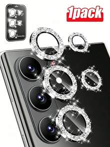 MSRI 1片銀色亮片鏡頭保護貼附對位工具，易貼貼，耐刮損，相容 Galaxy /S22/S23/S24 Ultra/S23 FE/S24 FE/A16/S25 Ultra/S25/S23fe/Galaxy Z Flip7/Galaxy Z Fold7/Galaxy A17/Galaxy A07/Flip 8/Fold 4/Fold 5/Fold 6/Fold 7/Fold 8/Fold 8 Ultra - 銀色 - 查看 36