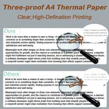 100/200 Sheets A4 Thermal Printer Paper,A4 Thermal Paper,210*297 Mm,Compatible With Most Thermal Portable Printer,Continual Feeding Folded Printing Paper,For School Or Work, Printing Files,Picture - A4 - View 5