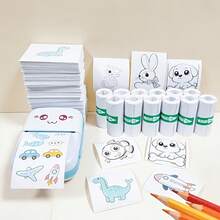5/10/20 Rolls Mini Thermal Sticker Paper 57x25mm,Self-Adhesive | Compatible With Pocket Printer & Instant Camera. Smooth, Waterproof & Smudge-Free. Great For Journal, Label & DIY - View 4