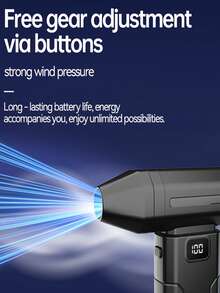 Handheld Electric Dust Blower, High-Speed Mini Blower ,Adjustable Power Turbo Fan, Portable Dust Blower For Cleaning Electronics, Cars, Homes, And Outdoor Spaces Rechargeable Electric Air Duster - A - View 6