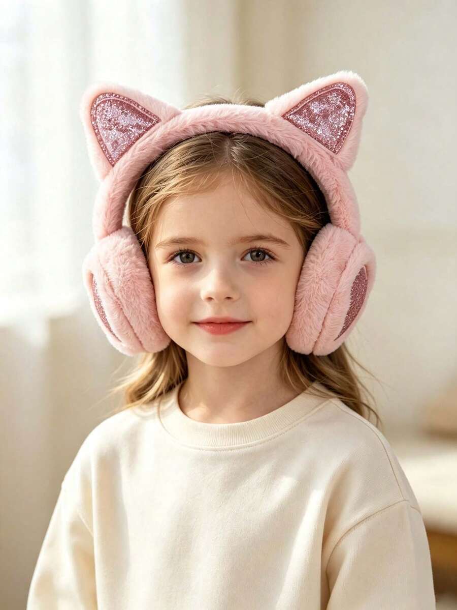 New Girls' Winter Ear Muffs, Cute Korean Style Ear Muffs Set, Ear Covers, Warm And Frost-Proof - Multicolor - View 1
