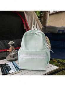 2026 Summer New Lightweight Large Capacity Solid Color Minimalist Ins Style Backpack For Women, Suitable For Outdoor, Hiking, Daily Commute - Multicolor - View 4