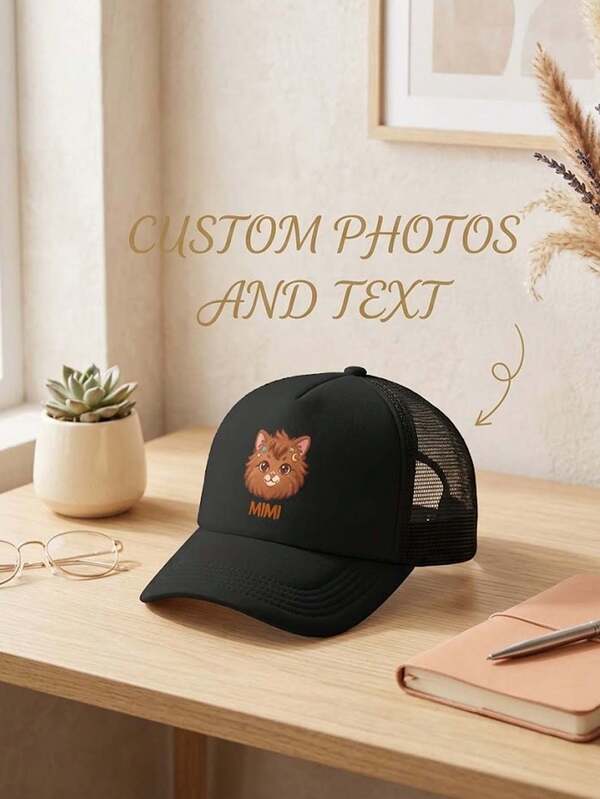 1pc Personalized Photo/Logo Customization - Vintage Washed Baseball Cap | Brand And Personalize Vintage Sun Hats. Soft Washed Outdoor Cap For A Unique Look! Perfect For Outdoor Activities. Mesh Baseball Cap